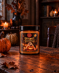 Halloweenská svíčka - Dýňové strašidýlko