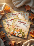 Dětské pozvánky na narozeninovou oslavu - Liška (6ks)