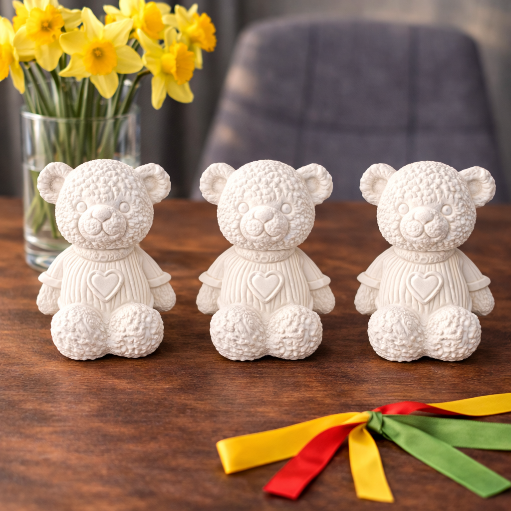 Sádrový odlitek - Medvídek (1ks)