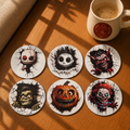 Halloweenská sada podtácku (6ks)
