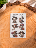 Samolepky - Kostlivci na koledě