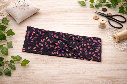 Křížená čelenka - Barevné lístečky