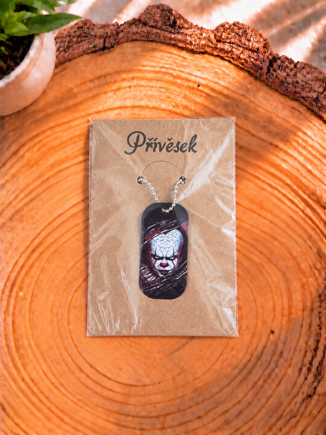 Halloweenský přívěšek - Klaun