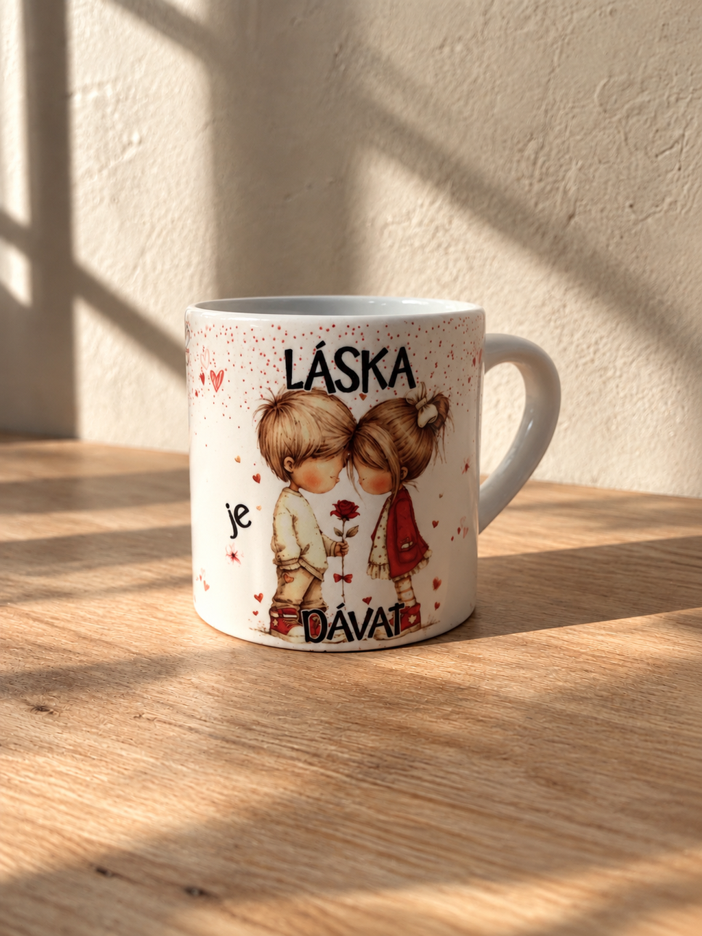 Hrnek- Láska je dávat, aniž bys bral