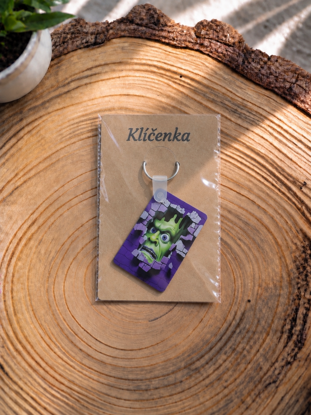 Halloweenská klíčenka - Frankenstein