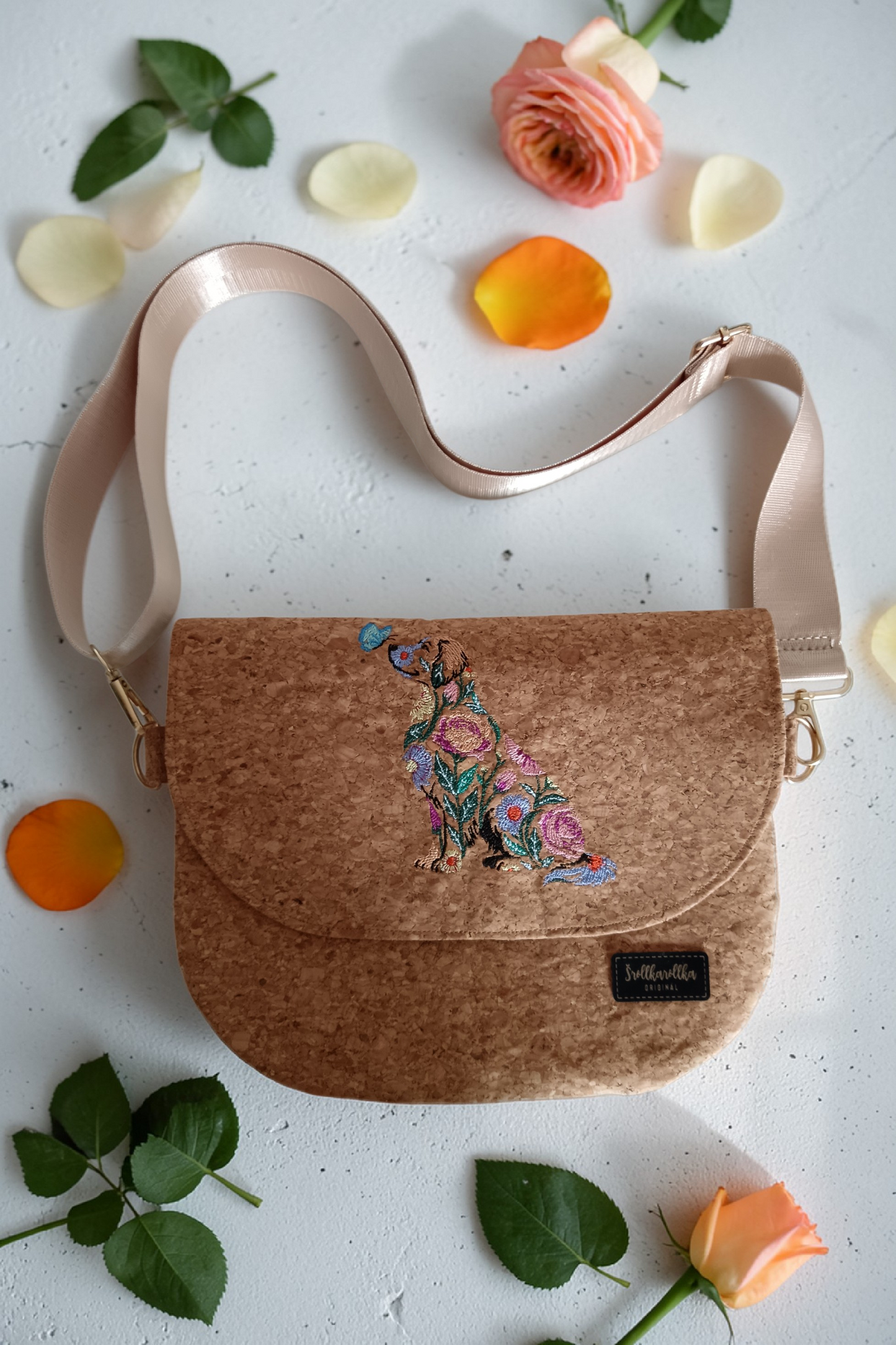 Kabelka Sophia - Květinový pes