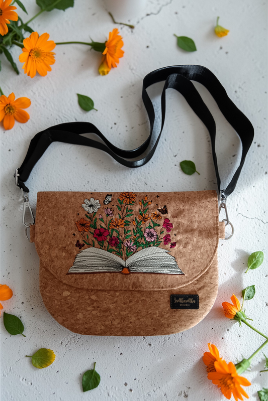 Kabelka Sophia - Kniha květiny mix