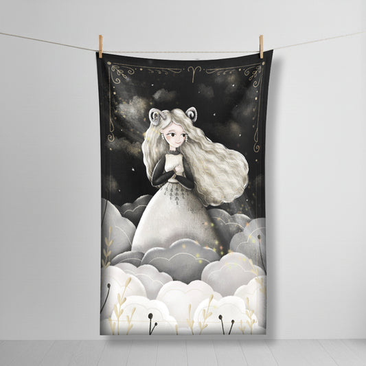 Flanelová deka s autorskou ilustrací - Znamení Beran