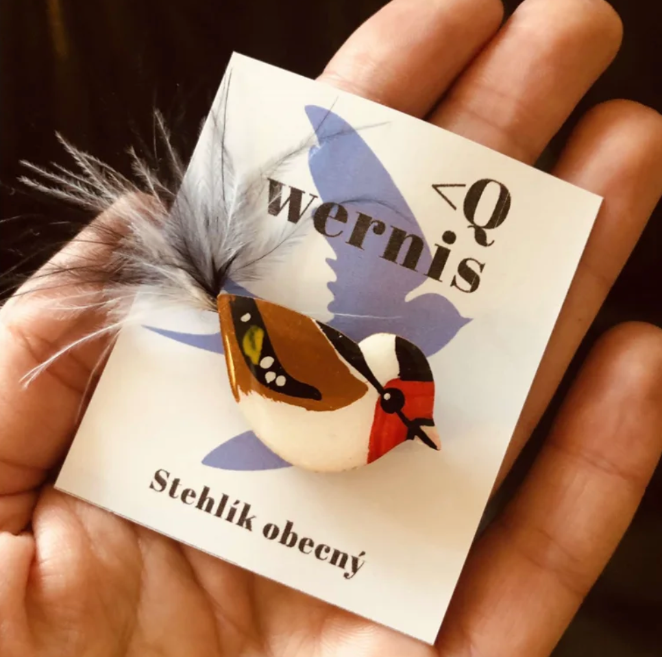 Wernis brož - Stehlík obecný
