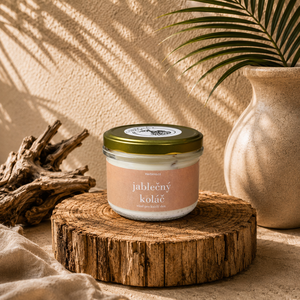 Vonná svíčka ve skle - Jablečný koláč (300g)