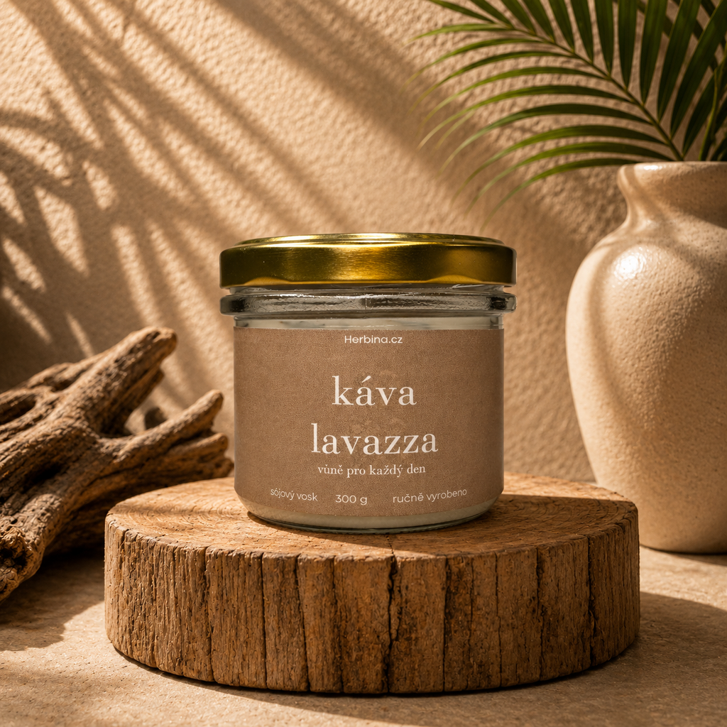Vonná svíčka ve skle - Káva Lavazza s pěnou (300g)