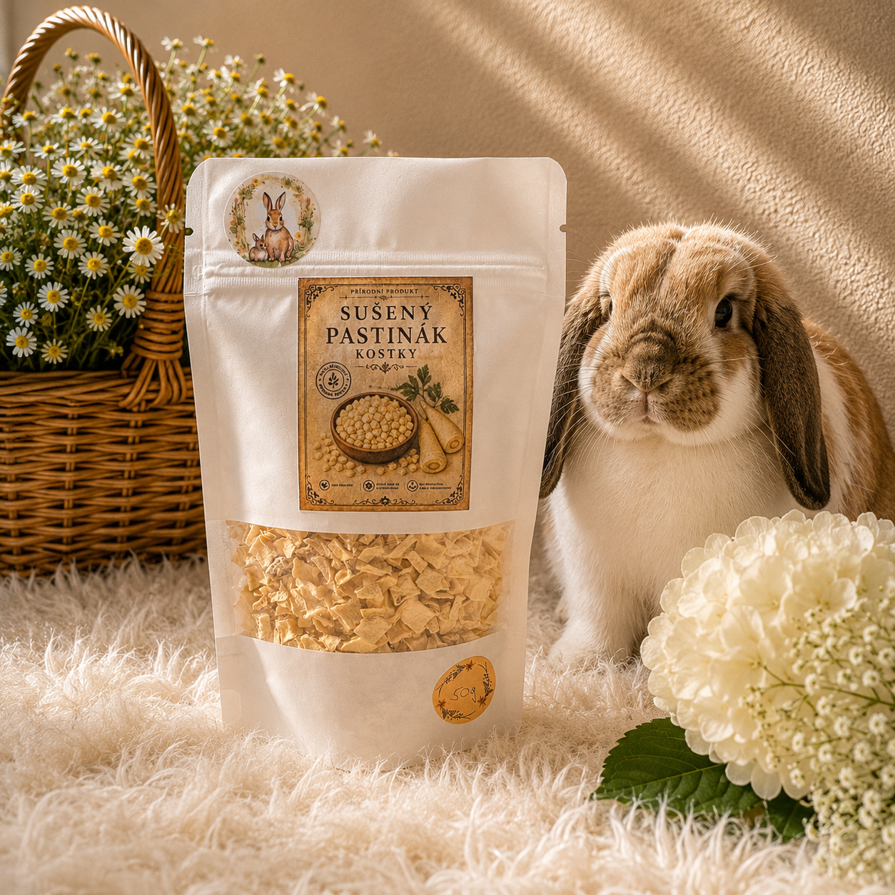 Doplňkové krmivo - Sušený Pastinák (50g)