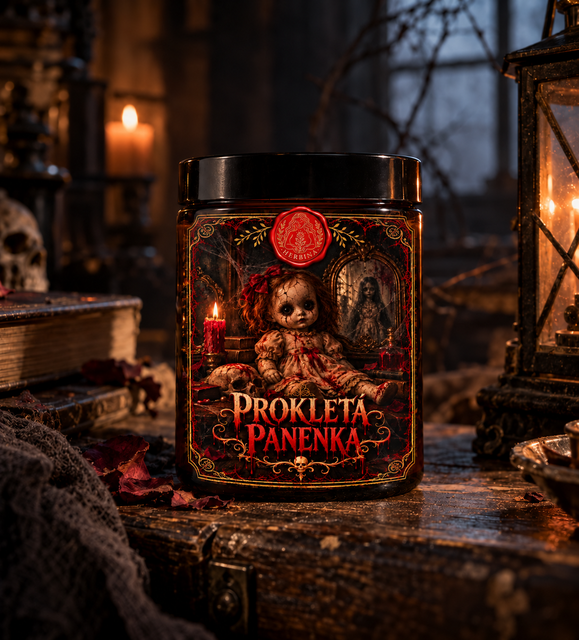Halloweenská svíčka - Prokletá panenka