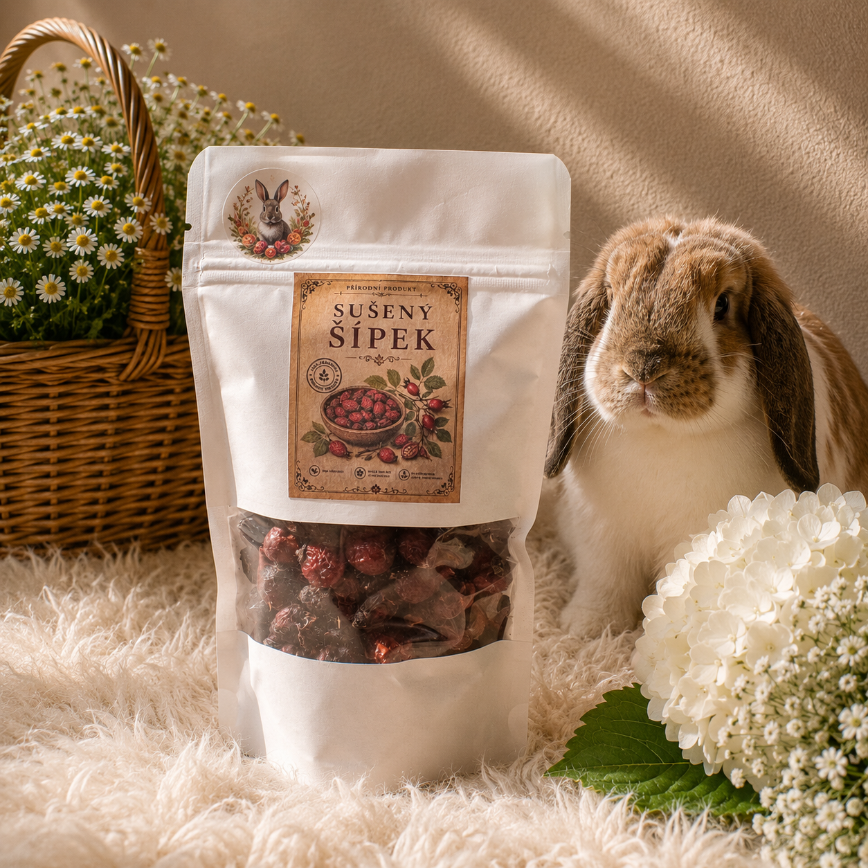 Doplňkové krmivo - Sušený Šípek (100g)